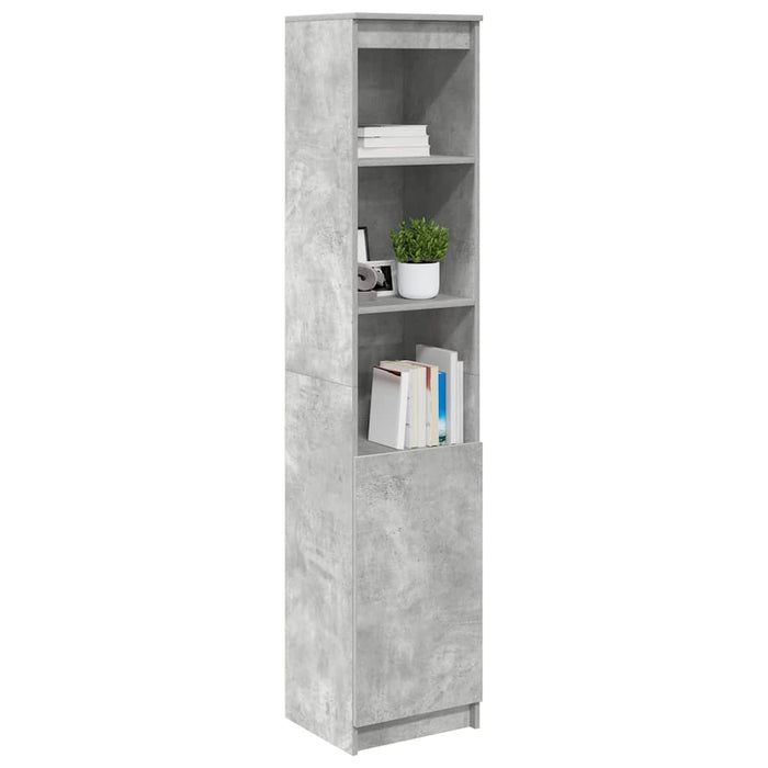 Highboard Concrete Grey 37,5x35x180 cm Engineered Wood