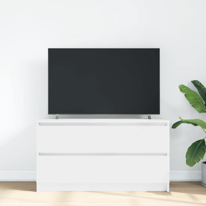 TV Cabinet White 100x35x54 cm Engineered Wood