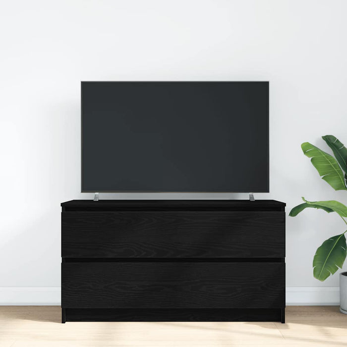 TV Cabinet Black 100x35x54 cm Engineered Wood