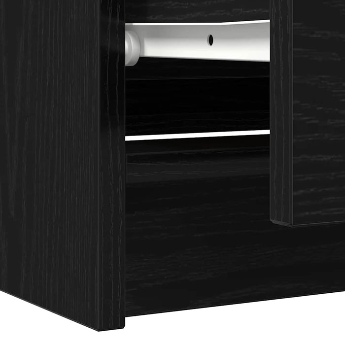 TV Cabinet Black 100x35x54 cm Engineered Wood