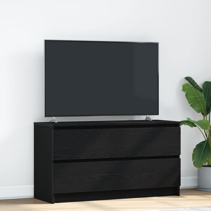 TV Cabinet Black 100x35x54 cm Engineered Wood