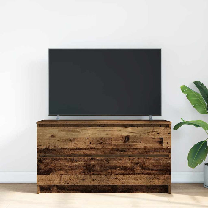 TV Cabinet Old Wood 100x35x54 cm Engineered Wood