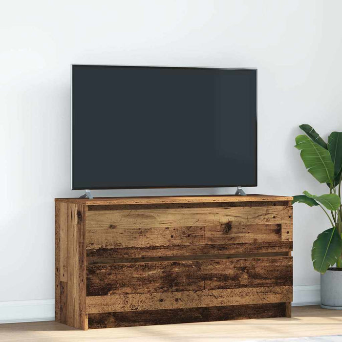 TV Cabinet Old Wood 100x35x54 cm Engineered Wood