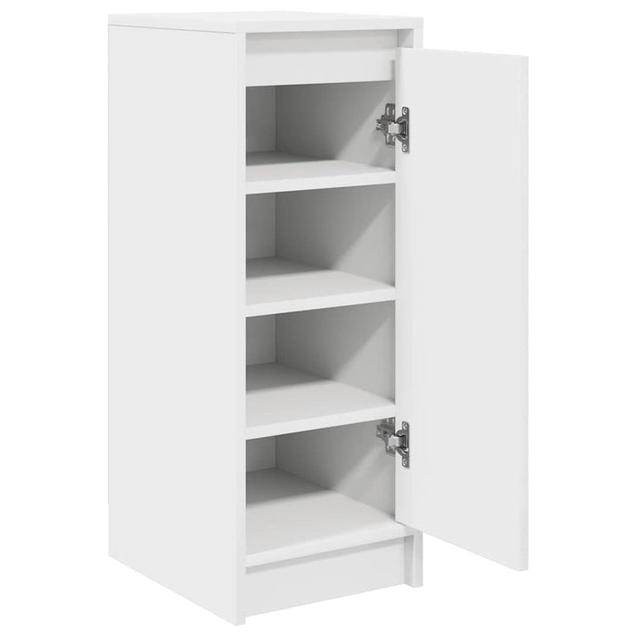 Shoe Cabinet White 29.5x34x76 cm Engineered Wood