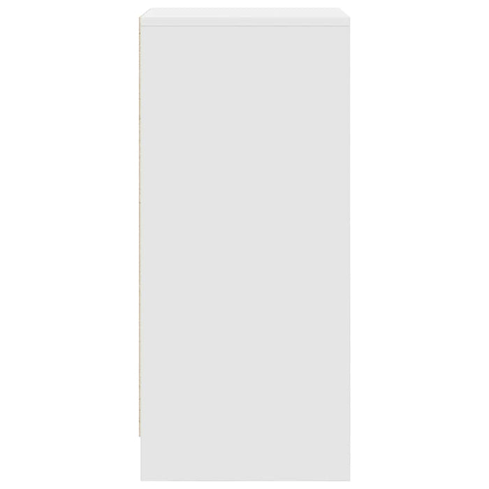 Shoe Cabinet White 29.5x34x76 cm Engineered Wood