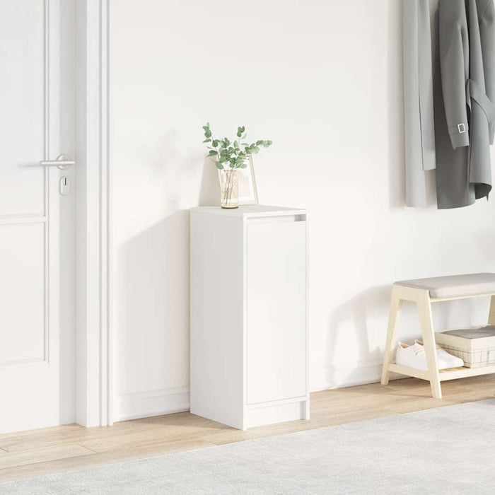 Shoe Cabinet White 29.5x34x76 cm Engineered Wood