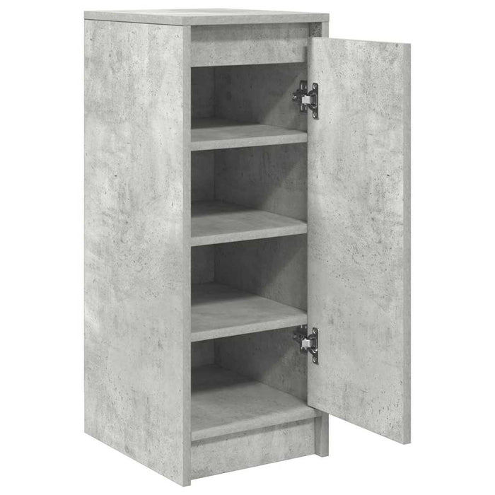 Shoe Cabinet Concrete Grey 29.5x34x76 cm Engineered Wood