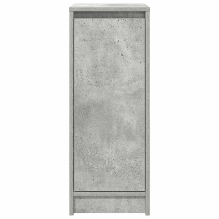 Shoe Cabinet Concrete Grey 29.5x34x76 cm Engineered Wood