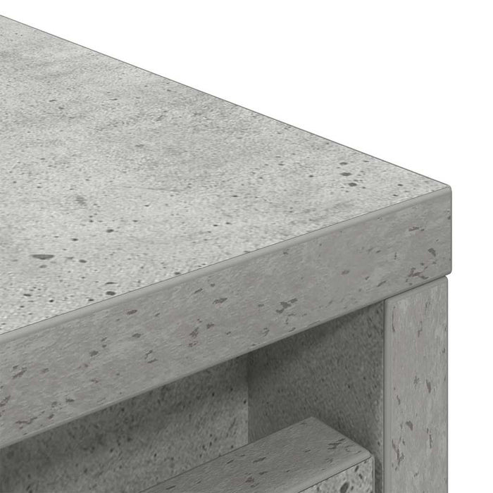 Shoe Cabinet Concrete Grey 29.5x34x76 cm Engineered Wood