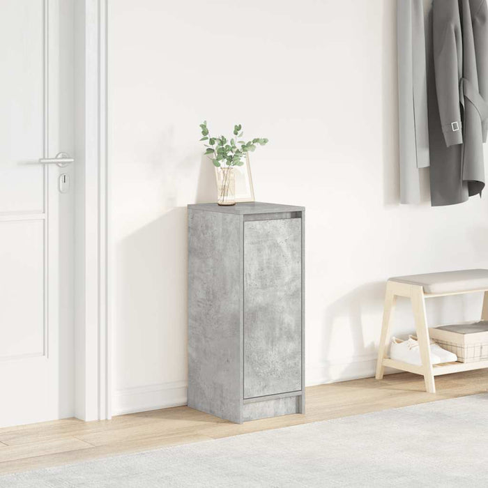 Shoe Cabinet Concrete Grey 29.5x34x76 cm Engineered Wood