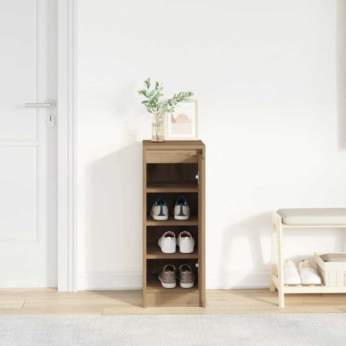 Shoe Cabinet Artisan Oak 29.5x34x76 cm Engineered Wood