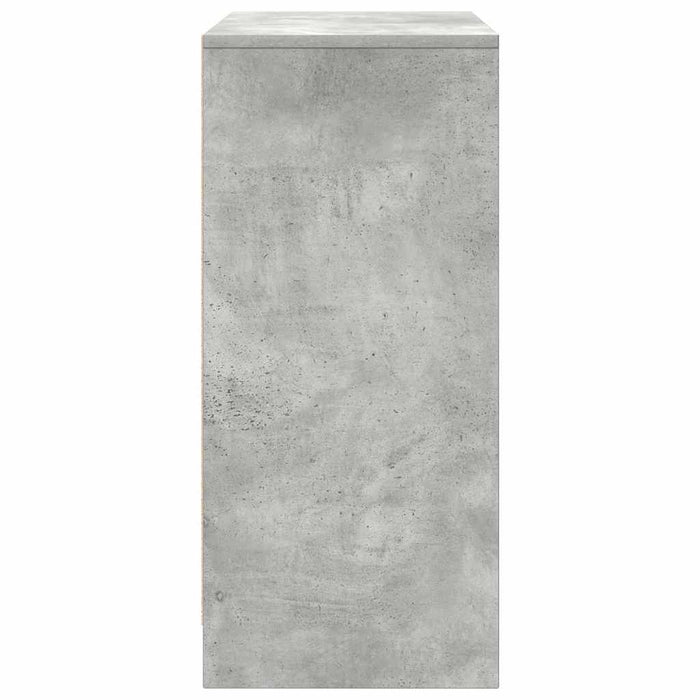 Shoe Cabinet Concrete Grey 57x34x76 cm Engineered Wood