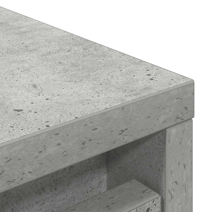 Shoe Cabinet Concrete Grey 57x34x76 cm Engineered Wood