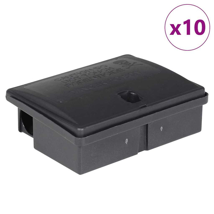 Mouse Traps 10 pcs Black 13x10x4 cm