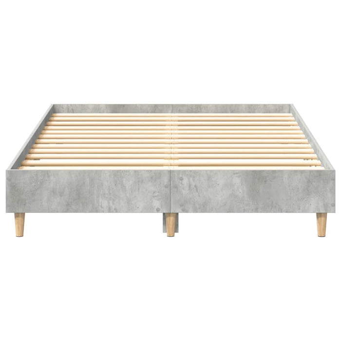 Bed Frame No Mattress Concrete Grey 120x200 cm Engineered Wood