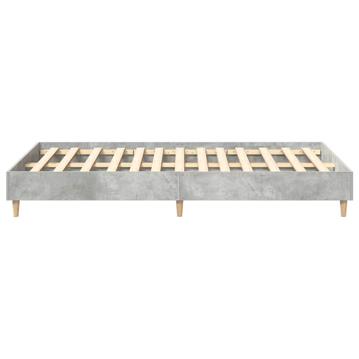 Bed Frame No Mattress Concrete Grey 120x200 cm Engineered Wood