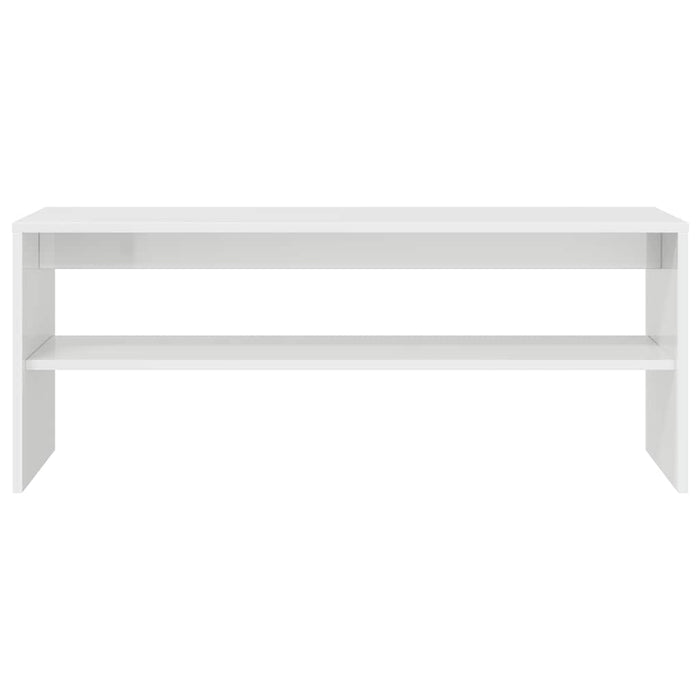 TV Cabinet High Gloss White 100x40x40 cm Engineered Wood