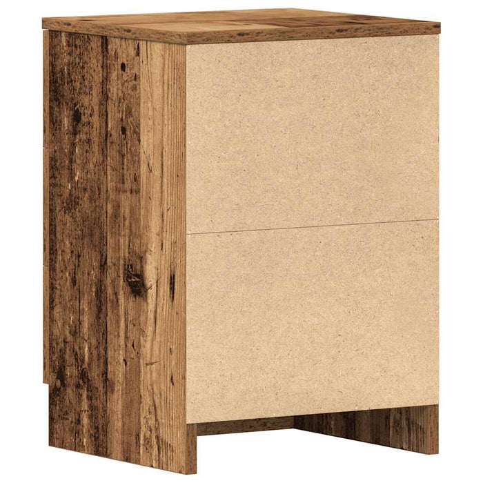 Bedside Cabinets 2 pcs Old Wood 38x35x55 cm Engineered Wood