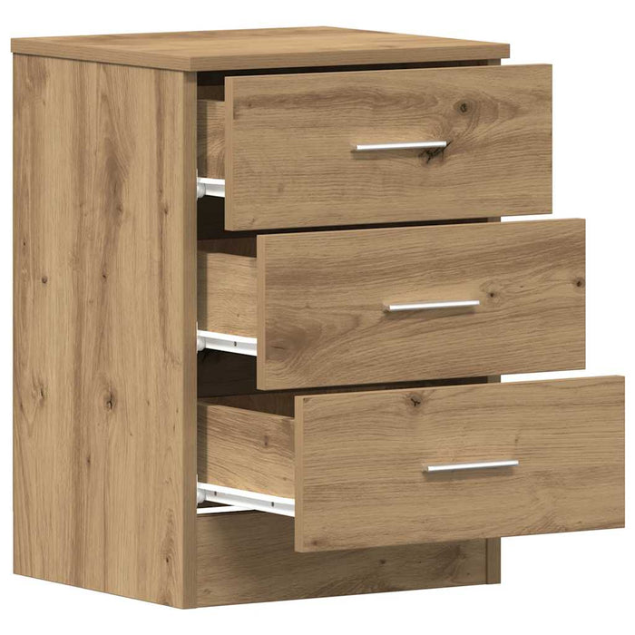 Bedside Cabinet Artisan Oak 38x35x55 cm Engineered Wood