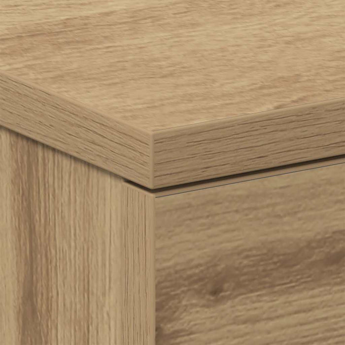 Bedside Cabinet Artisan Oak 38x35x55 cm Engineered Wood