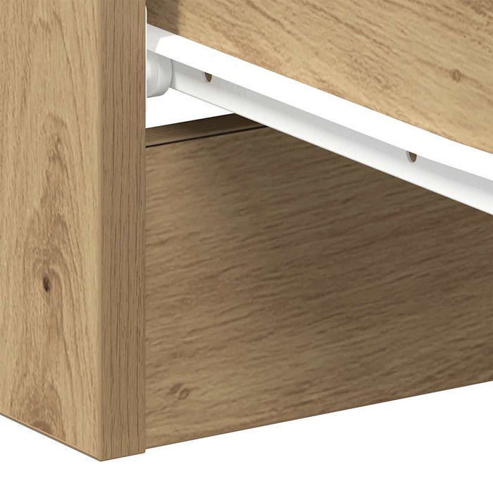 Bedside Cabinet Artisan Oak 38x35x55 cm Engineered Wood