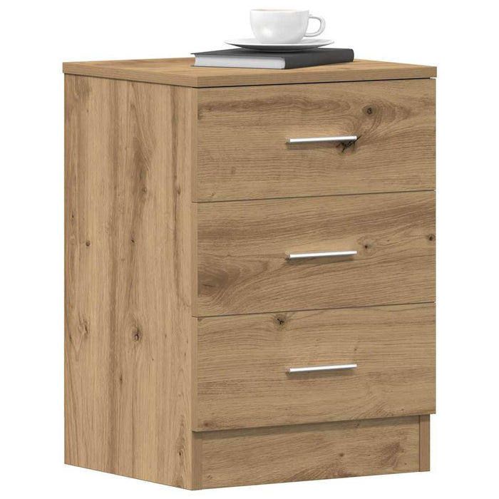 Bedside Cabinets 2 pcs Artisan Oak 38x35x55 cm Engineered Wood