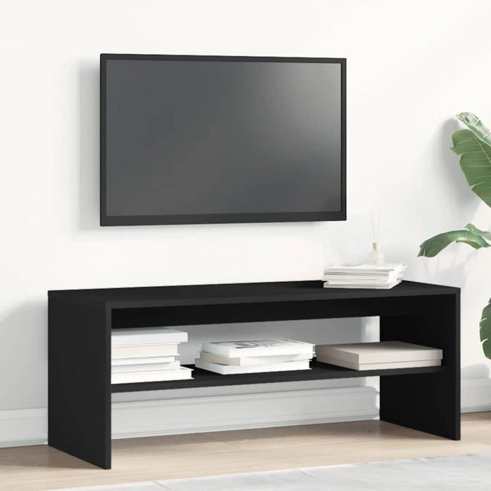 TV Cabinet Black 100x40x40 cm Engineered Wood