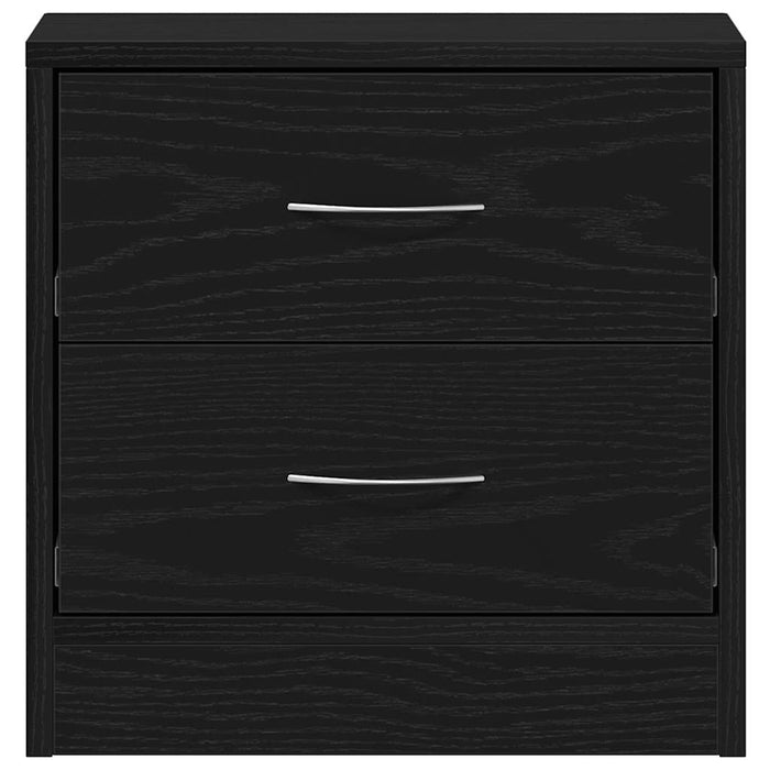 Bedside Cabinets 2 pcs Black Oak 40x30x40 cm Engineered Wood