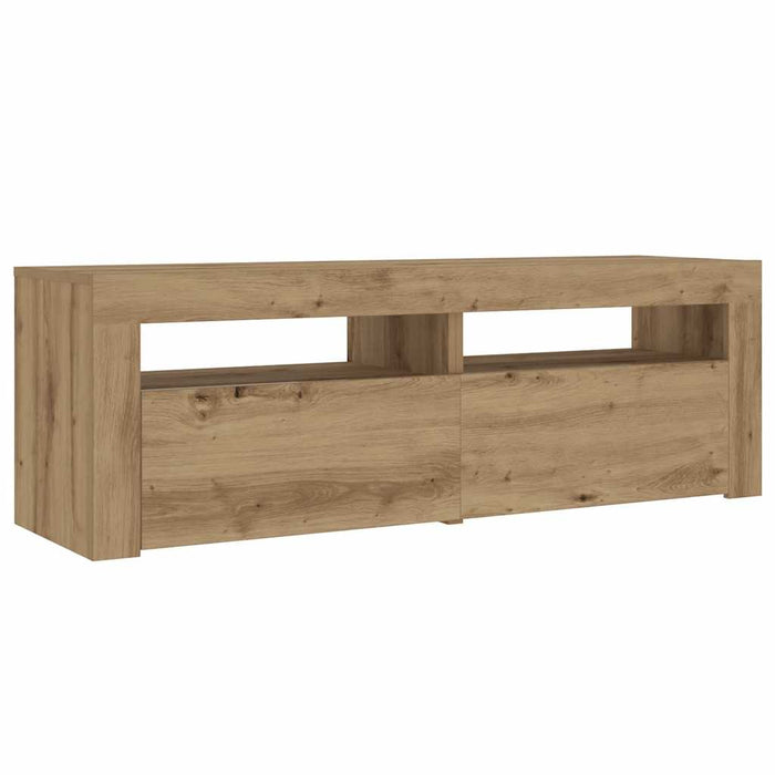 Bedside Cabinets 2 pcs with LEDs Artisan Oak 60x35x40 cm