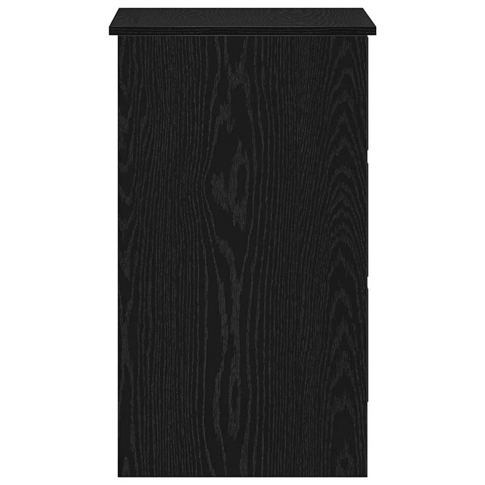 Birou Stejar Negru 90x45x76 cm Lemn Tehnic