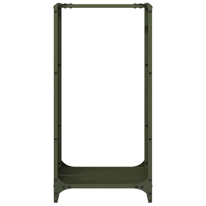 Firewood Rack Olive Green 40x30x80 cm Cold-rolled steel