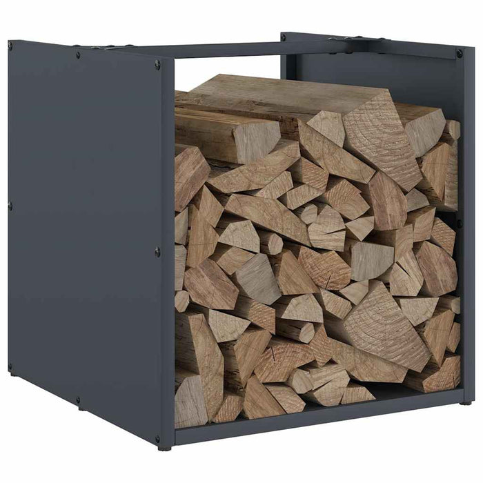 Firewood Rack Anthracite 40x40x40 cm Cold-rolled steel