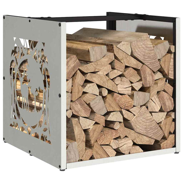 Firewood Rack 40x40x40 cm Stainless Steel