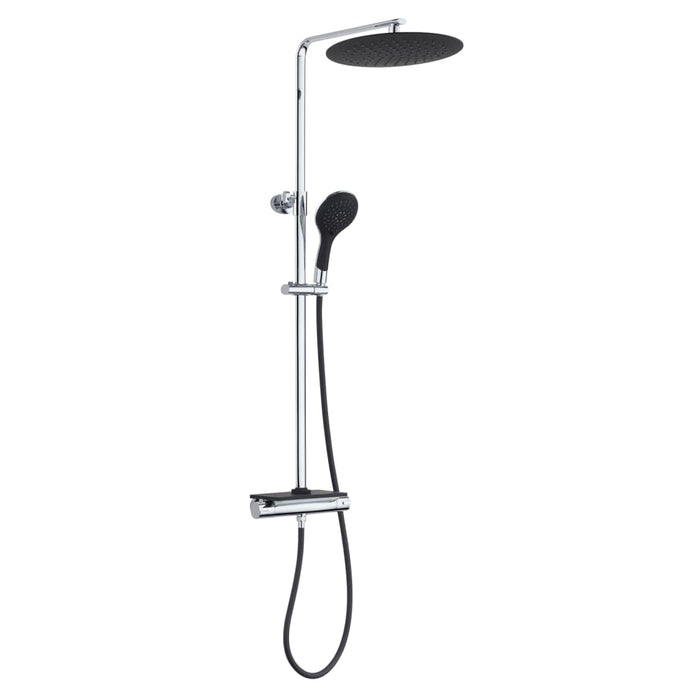 EISL Overhead Shower Set with Thermostatic Mixer GRANDE VITA Chrome-black