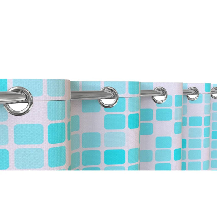 EISL Shower Curtain with Blue-Orange Mosaic 200x180x0.2 cm